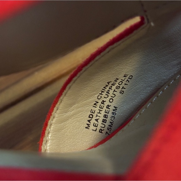 Michael Kors - Red Open Toe Heels - 7.5 - Picture 10 of 10